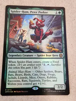 Spider-Ham, Peter Porker - #114 Foil - Marvel's Spider-Man - Mtg - Image 1
