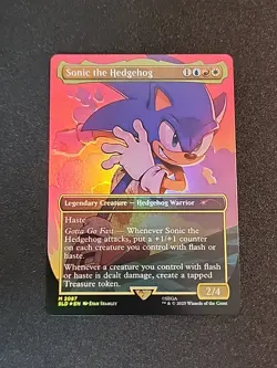 Sonic the Hedgehog - FOIL - Sonic Secret Lair MTG 2087 NM - Image 1