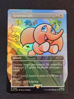 Generous Gift - Foil - Sonic The Hedgehog Secret Lair 2088 MTG NM - Image 1