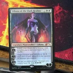 1x - Liliana of the Dark Realms - FOIL HOLIDAY PROMO - Media Promos - NM MTG - Image 1