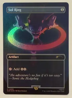 Sol Ring Borderless Rainbow Foil (2093) - Secret Lair MTG - Image 1