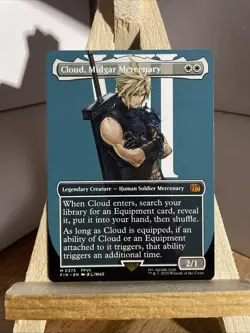 Cloud, Midgar Mercenary (Borderless) Regular Mythic #375 2025 MTG Final Fantasy - Image 1