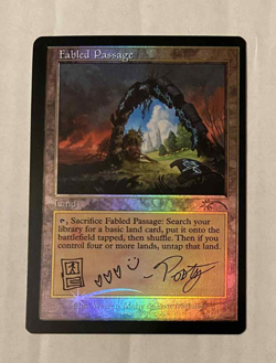 FABLED PASSAGE FOIL Secret Lair Drop POST MALONE "Posty" -- OFF CENTER o/c - Image 1