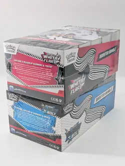 Pokemon SV10.5 White Flare Black Bolt Sealed LOT 2 Booster Bundle Display Case - Image 3