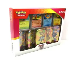 POKEMON Scarlet & Violet - 151 Collection, 5-Pack Mini Tins with 4 Promos Bundle - Image 2