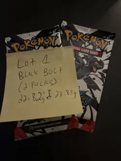 Lot Of 2 Heavy 22.83G &22.82G Pokemon TCG SV Black Bolt Booster Pack Sealed! - Image 4