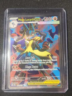 Pokemon TCG Mega Lucario EX 160/132 Ultra Rare Holo NM Mega Evolutions Full Art - Image 1
