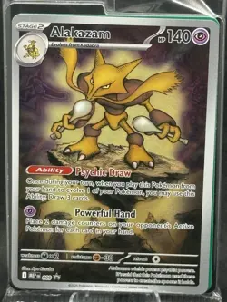 Pokemon TCG: Mega Evolution - Alakazam (MEP-009) ETB Black Star Promo Sealed - Image 2
