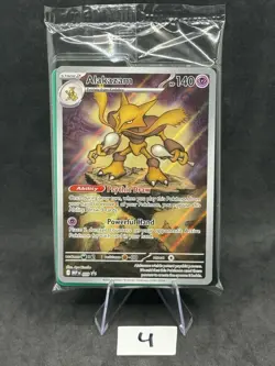 Pokemon TCG: Mega Evolution - Alakazam (MEP-009) ETB Black Star Promo Sealed - Image 1