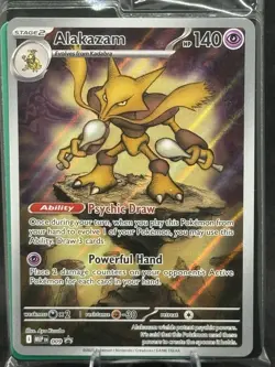 Pokemon TCG: Mega Evolution - Alakazam (MEP-009) ETB Black Star Promo Sealed - Image 2