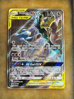 Pokemon Garchomp & Giratina GX SM193 Black Star Promo Full Art NM - Image 1