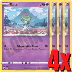 4x Ralts 060/189 x4 - Astral Radiance - Pokemon TCG - Playset - Image 1