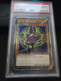 2024 YU-GI-OH! RA03-QUARTER CENTURY BONANZA 1ST ED #EN080 DARK MAGICIAN PSA 10 - Image 2