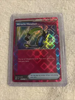 Pokemon TCG Miracle Headset Trainer Card 183/191 Surging Sparks Ace Spec - Image 1