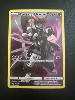Pokemon Armoured Mewtwo Black Star Promo SM228 Pokemon Card Near Mint - Image 1