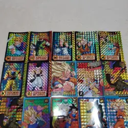 Dragon Ball Carddass Super Battle Rare Card Set Collectible Used - Image 2