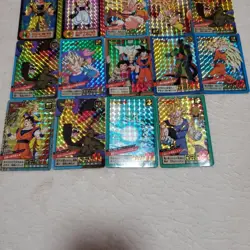 Dragon Ball Carddass Super Battle Rare Card Set Collectible Used - Image 3