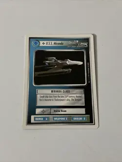 Star Trek CCG Ships Federation U.S.S. Miranda Common Card - Image 1