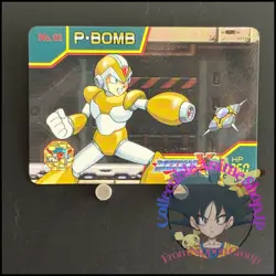 Mega MAN X3 Card 91 Parasitic Bomb CAPCOM BANDAI JAPAN Japanese 1995 Rockman - Image 1