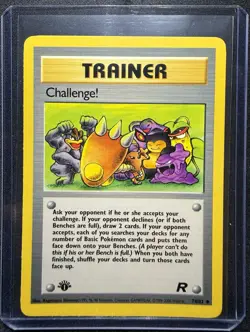 2000 Trainer Challenge! #74 Team Rocket Regular Pokemon Card UC 1st Edition - Image 1