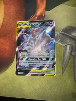 Mewtwo & Mew GX SM191 Black Star Promo Full Art Pokemon Card - Image 2