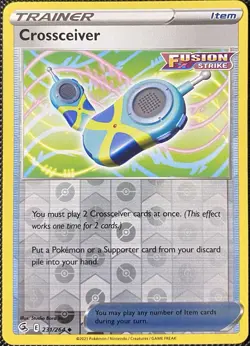 Crossceiver 231/264 Swsh08: Fusion Strike Reverse Holo - Pokemon Card - Image 1