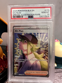 Pokemon TCG Graded Card N's Plan 170/086 Sv: Black Bolt Holo PSA 10 - Image 2