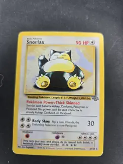 Snorlax 27/64 Jungle Set Non-Holo Rare Card Unlimited WOTC Pokemon TCG - Image 2
