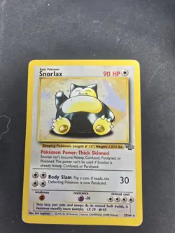 Snorlax 27/64 Jungle Set Non-Holo Rare Card Unlimited WOTC Pokemon TCG - Image 3