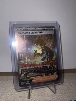 Pokemon TCG Clemonts Quick Wit Surging Sparks Special Illustration Card 243/191 - Image 1