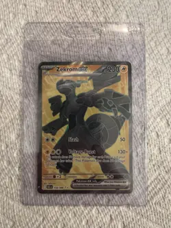 Pokemon Zekrom EX 158/086 Black Bolt Full Art English Card NM/Mint Condition - Image 1