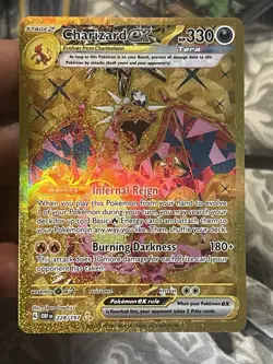 CHARIZARD EX 228/197 Pokemon Hyper Rare Gold NM Obsidian Flames Card Pack Fresh - Image 1