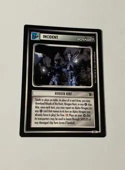 Star Trek CCG Incident Hirogen Hunt Black Boarder Card - Image 1