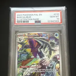 Pokemon Baxcalibur 210/193 Paldea Evolved PSA 10 Gem Mint Illustration Rare Card - Image 2