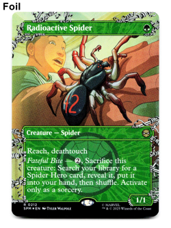 Radioactive Spider (Borderless) - FOIL - [Marvel's Spider-Man] MTG Magic NM/M 🌳 - Image 1