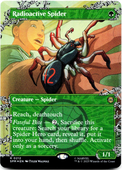 Radioactive Spider (Borderless) - FOIL - [Marvel's Spider-Man] MTG Magic NM/M 🌳 - Image 3