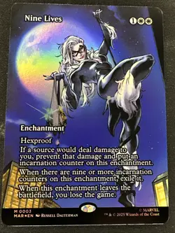 Nine Lives (Borderless) Marvel Universe Eternal-Legal Foil #003 MTG NM - Image 1
