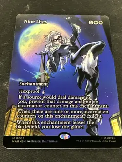Nine Lives (Borderless) Marvel Universe Eternal-Legal Foil #003 MTG NM - Image 4