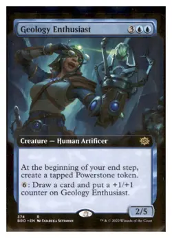 MTG - #374 Geology Enthusiast (Extended Art) - The Brothers' War - Image 1