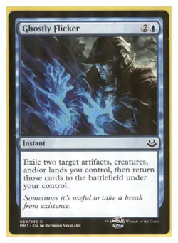MTG - #39 Ghostly Flicker - Modern Masters 2017 - Image 1