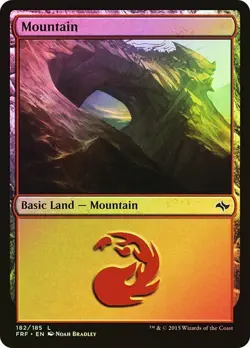 Mountain (182) - FOIL - Fate Reforged - Magic The Gathering - MTG - Image 1