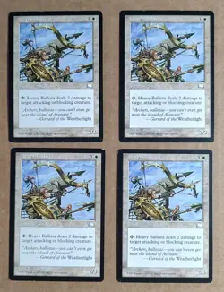 MTG Weatherlight - Set of 4 - Heavy Ballista Cards - VG - Free Shipping - Image 1
