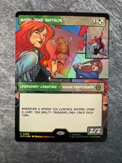 Mary Jane Watson (Borderless) Marvel's Spider-Man Foil NM - MTG - Image 1