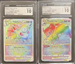 SEQUENTIAL CGC 10 ALOLAN VULPIX VSTAR 197 MAWILE 200 SILVER TEMPEST POKEMON - Image 1