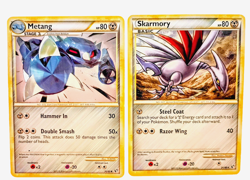 Skarmory 21/90 & Metang 30/90- Undaunted 2010-Non Holo TCG Pokemon NM - Image 5