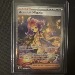 ✨POKEMON Mega Evolution ACEROLA'S MISCHIEF 183/132 Special Illustration Rare NM✨ - Image 1