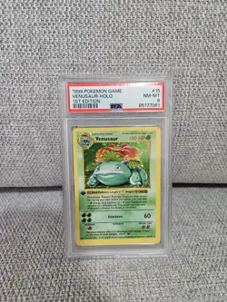 Venusaur Holo 1999 Pokemon Base Set Shadowless 1st Edition 15/102 WOTC PSA 8 - Image 1