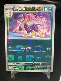 Liepard (Master Ball Pattern) 056/086 Sv: White Flare Holo Pokemon NM/Mint - Image 1