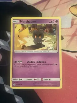 POKEMON TCG Marshadow 103/236 S&M: Cosmic Eclipse Non Holo Rare NM Pikachu - Image 3