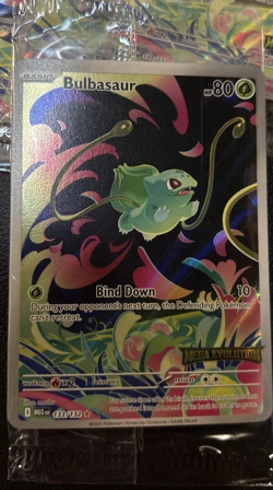 Bulbasaur 133/132 Illustration Rare Pokemon Mega Evolution Promo In Hand - Image 1